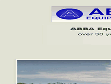 Tablet Screenshot of abbaequipment.com